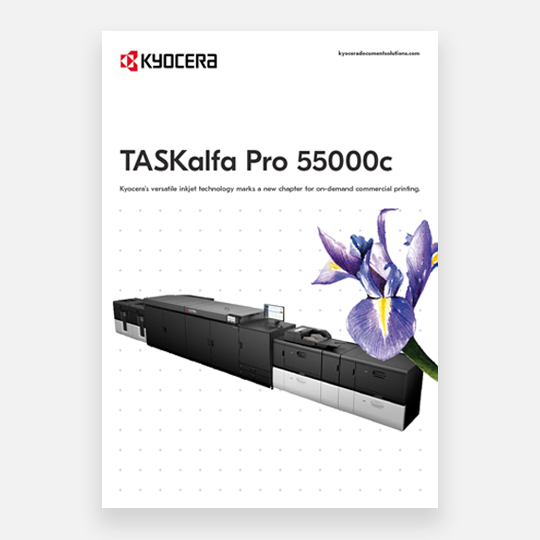 Consultez la brochure TASKalfa Pro 55000c (En anglais)
