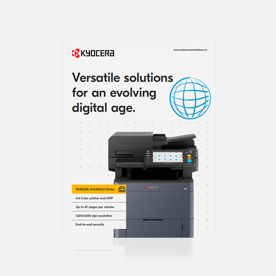 TASKalfa MA4500ci Series Brochure