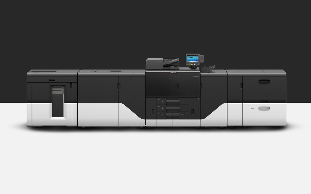 Kyocera monochrome inkjet printer, TASKalfa Pro 15000b, which is suitable for high-volume commercial printing environments.