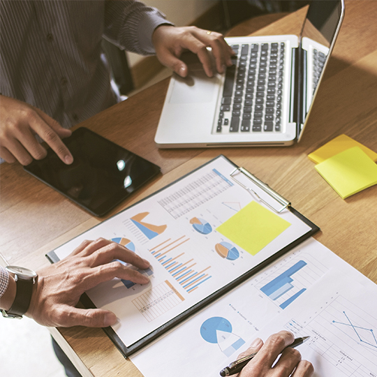 ordinateur portable et documents